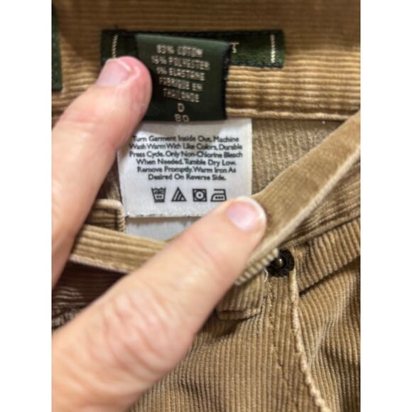 Eddie Bauer Natural Fit Corduroy Pants Women’s 10T Tan Stretch Straight Casual - Picture 2 of 8